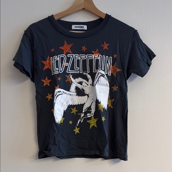 Daydreamer Tops - Daydreamer Led Zeppelin Graphic Tee - Black